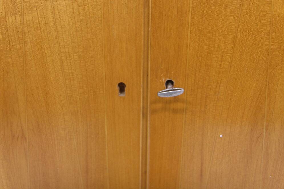 Scandinavian wardrobe in elm, Swedish Modern, Sweden, 1940