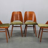 Set of four mid-century dining chairs TON 514 by Osvald Haerdtl, 1960s