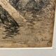 Corcuff, charcoal drawing of a bridge in Brittany signed early 20th century.