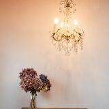 Old chandelier 4 burners bronze and tassels
