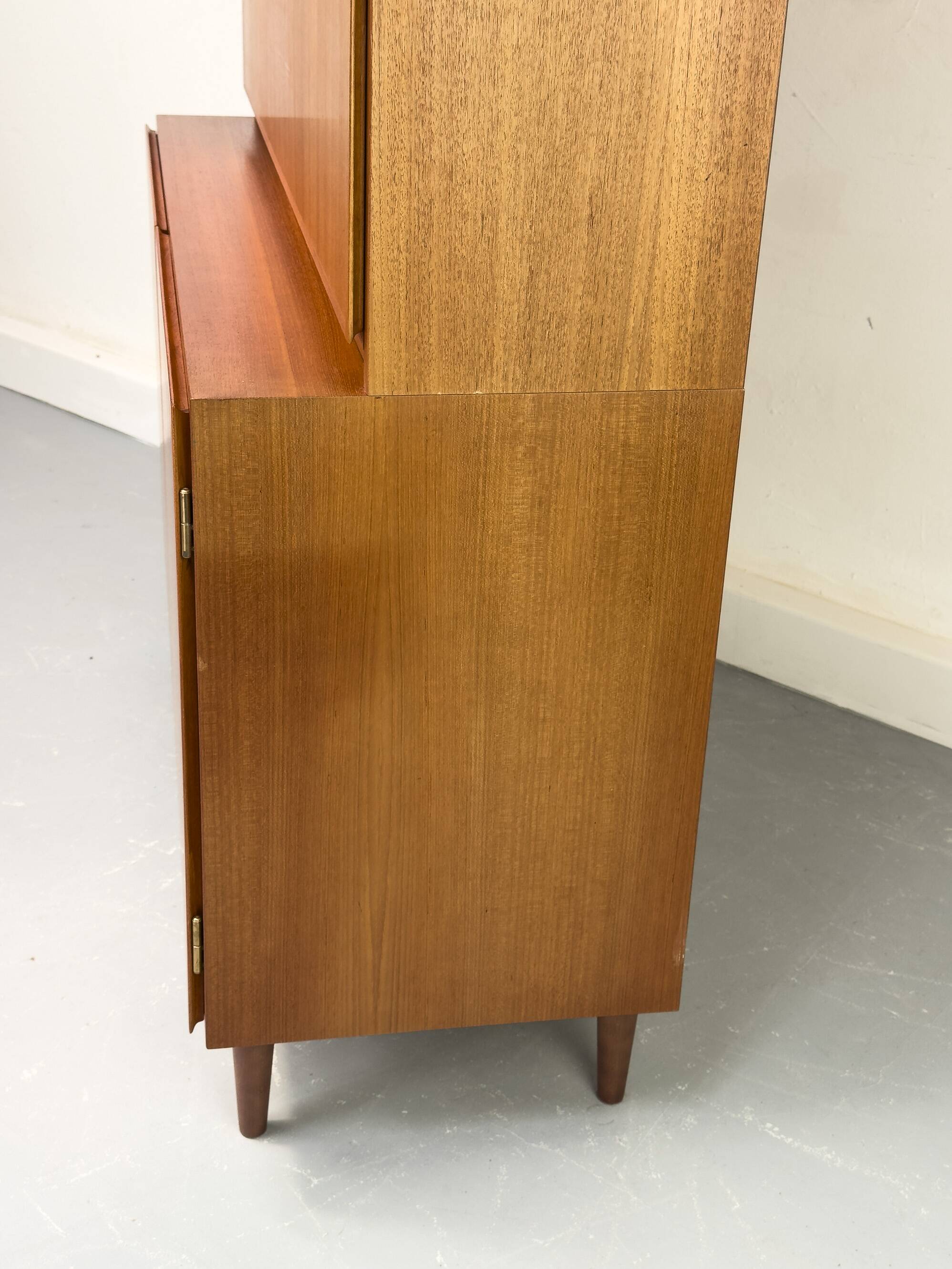 Vintage Teak Bookcase with Desk from Omann Jun, 1960s