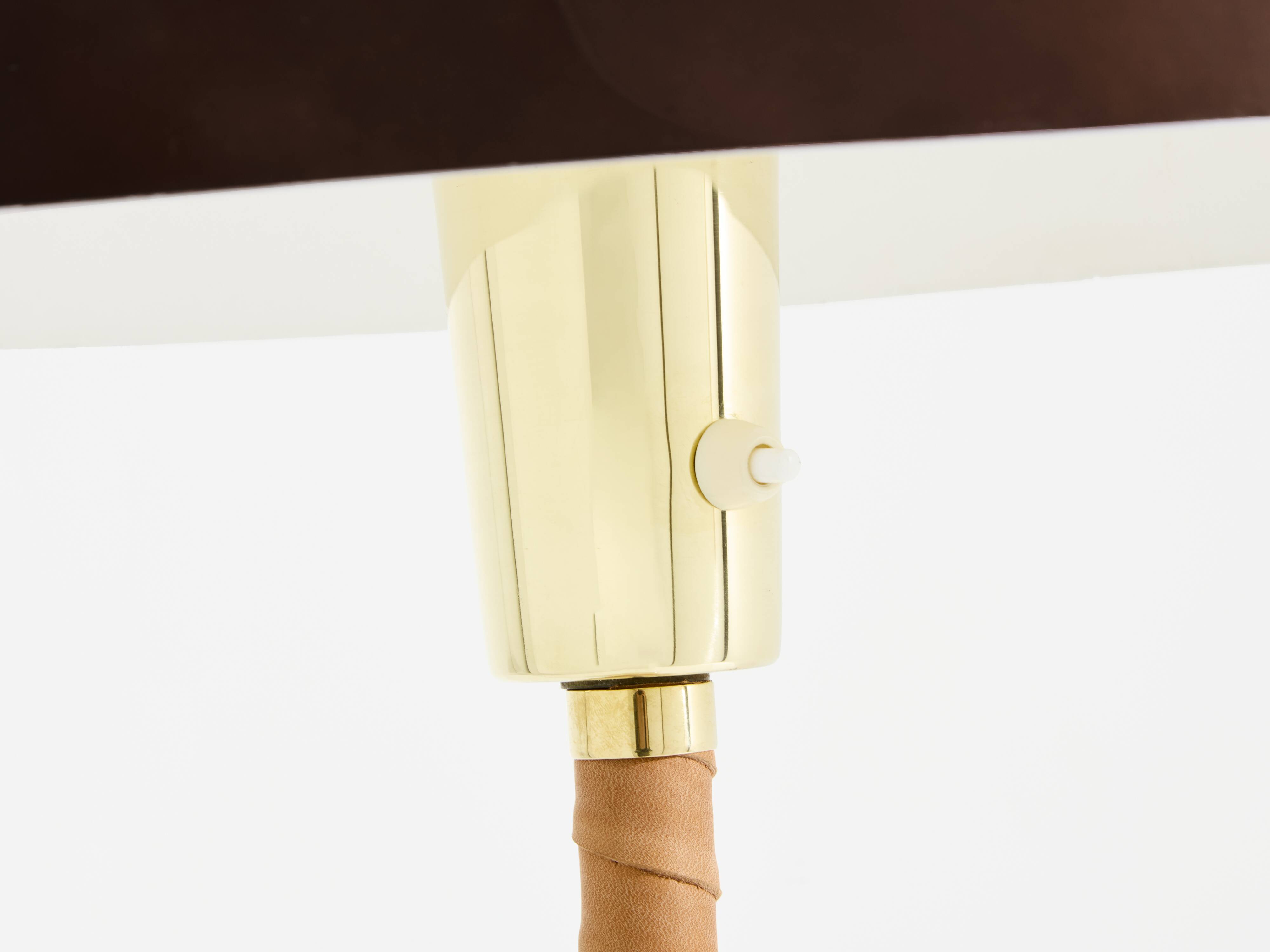 Lisa Johansson-Pape senator lamp brass and leather 1950