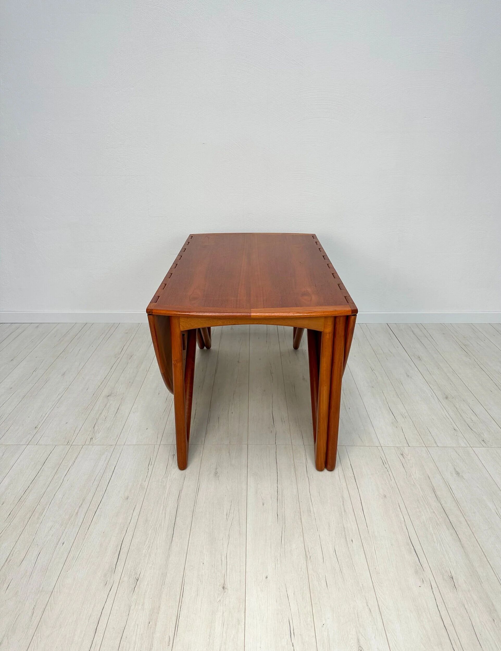 1960s Vintage Gate-leg Teak Danish Dining Table by Niels Koefoed