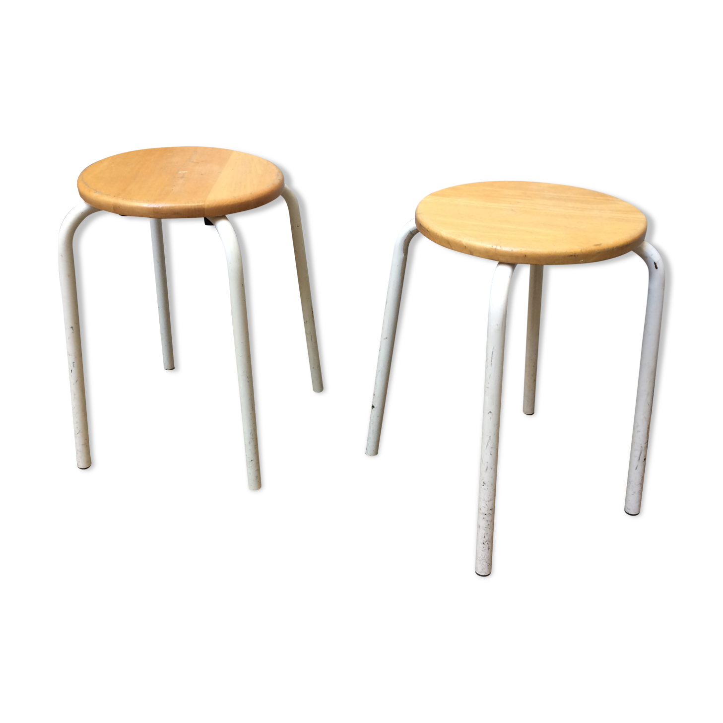 Pair of industrial stools
