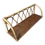 Rattan shelf