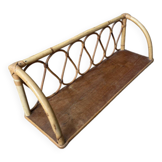 Rattan shelf