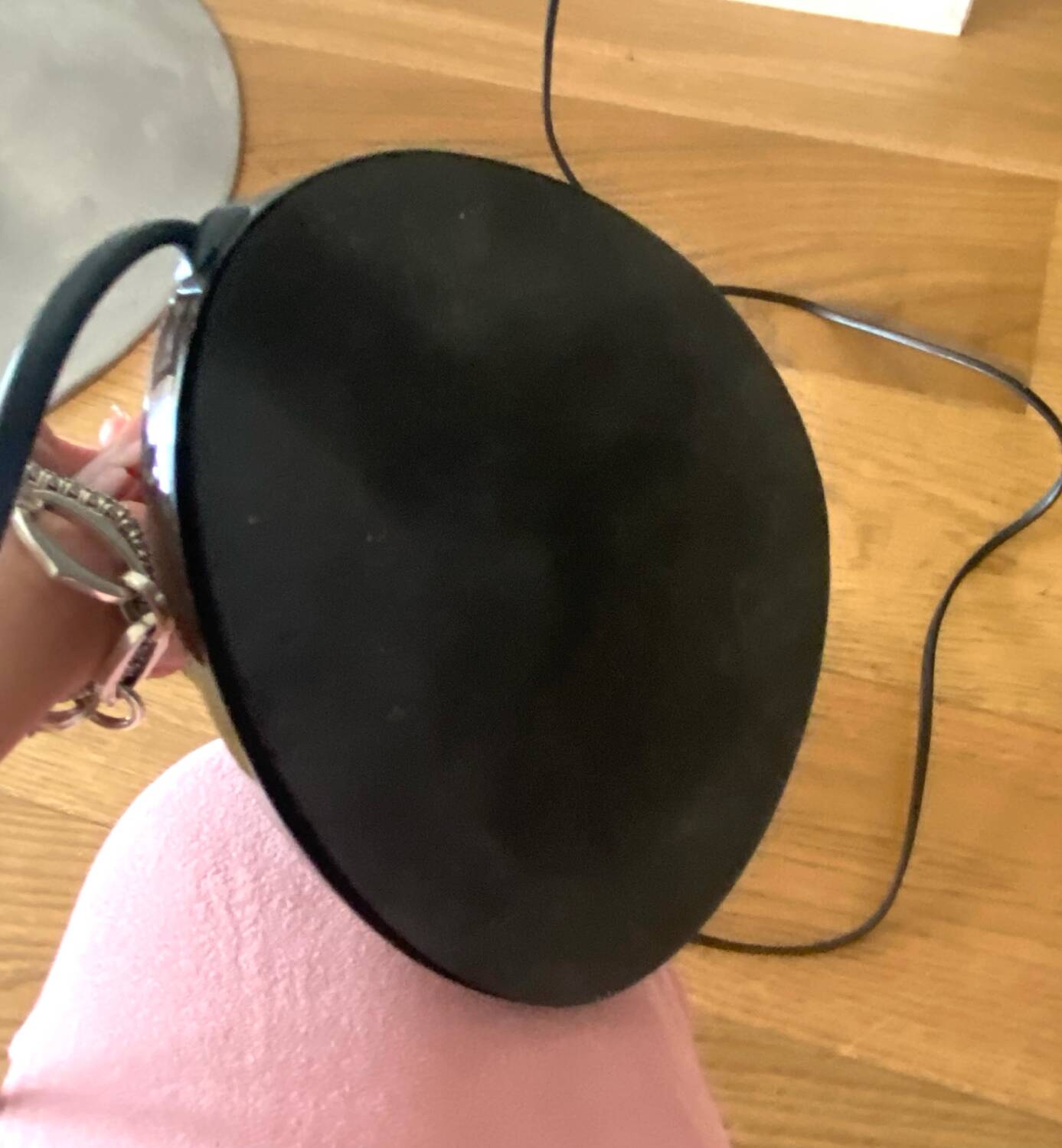 Diabolo desk lamp Black Metal 70s vintage light fixture old design Ob