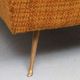 1950s chair in corn yellow , legs in brass