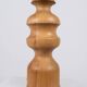 Large oak and wool lamp, French work from the 1960s.