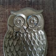 Vide poche hibou en laiton
