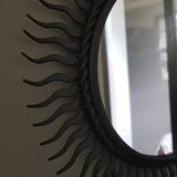 Metal sun mirror 24x24cm