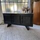 60s brutalist black sideboard