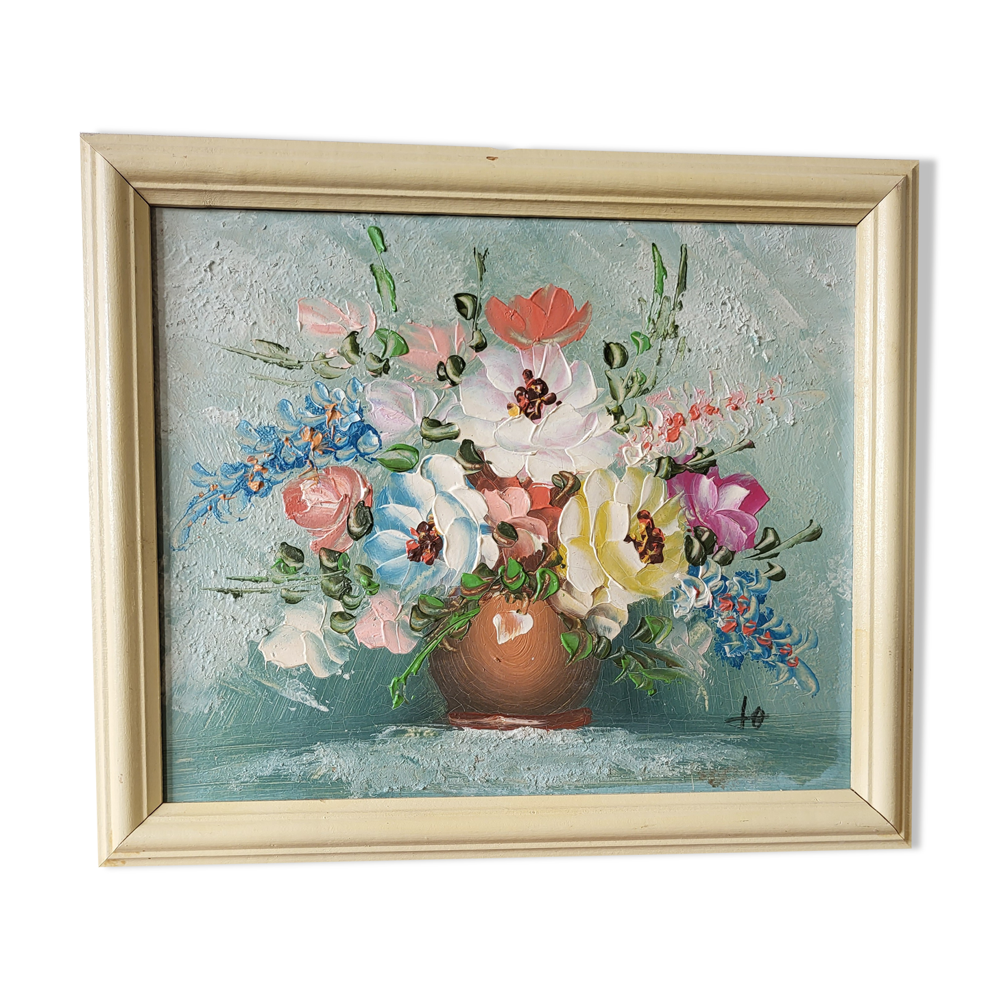 Oil painting on canvas - spring bouquet