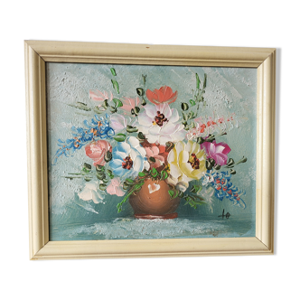 Oil painting on canvas - spring bouquet