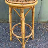Vintage rattan bar stool