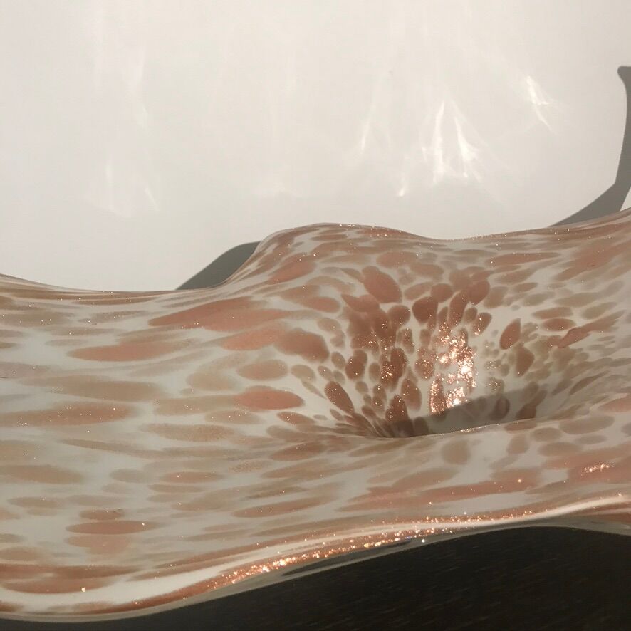 Glass cup by Fratelli and Toso in Murano