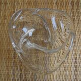Saint Louis crystal pocket emptier vintage decorative ashtray