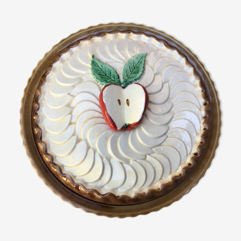 Lid pie dish Kitch "apples"