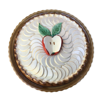 Lid pie dish Kitch "apples"
