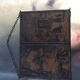 Miroir triptyque de barbier et coiffeuse signé Charlet 42x15cm