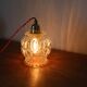 Moulded glass hanging lamp