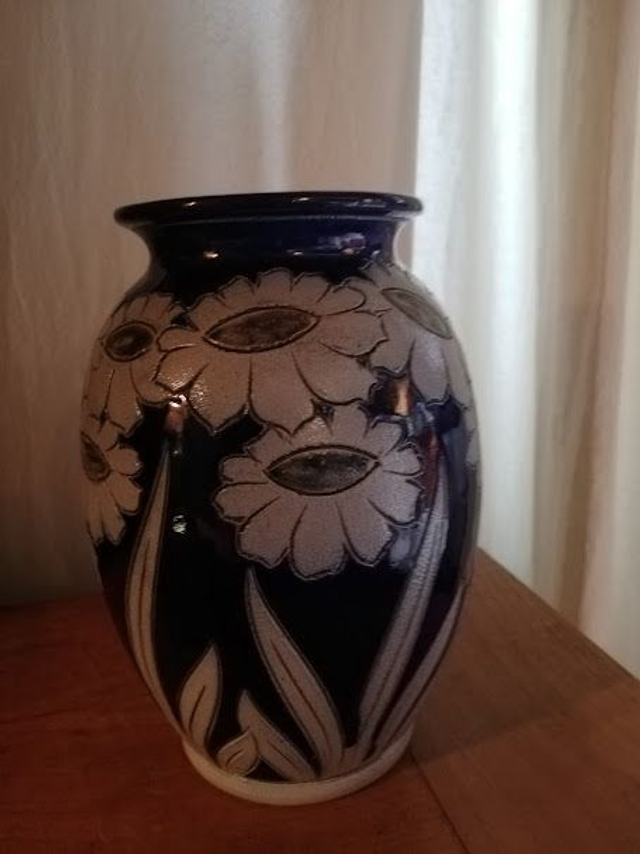 Stoneware vase from Alsace Burger Betschdorf