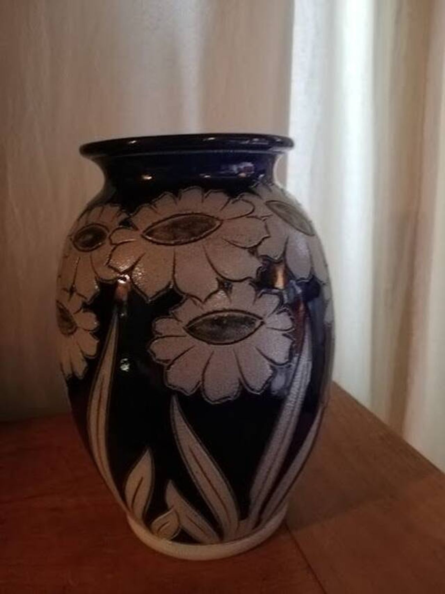 Stoneware vase from Alsace Burger Betschdorf