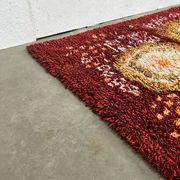 Scandinavian Vintage Wool Rug, Rya, Sweden 1960's