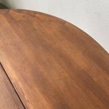 Round folding pine table mountain furniture