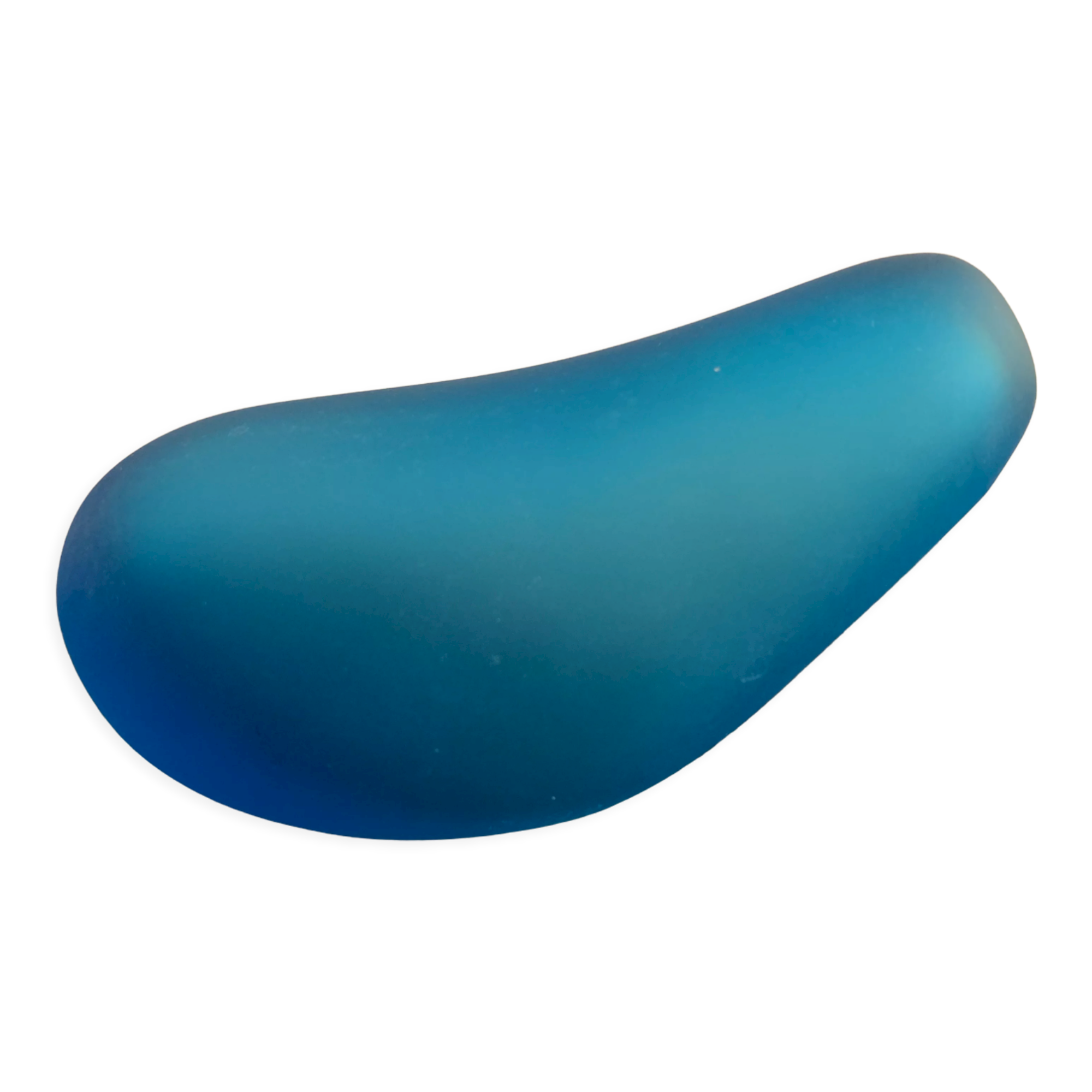 Daum blue vase by Philippe Starck, strangeness model, 1988