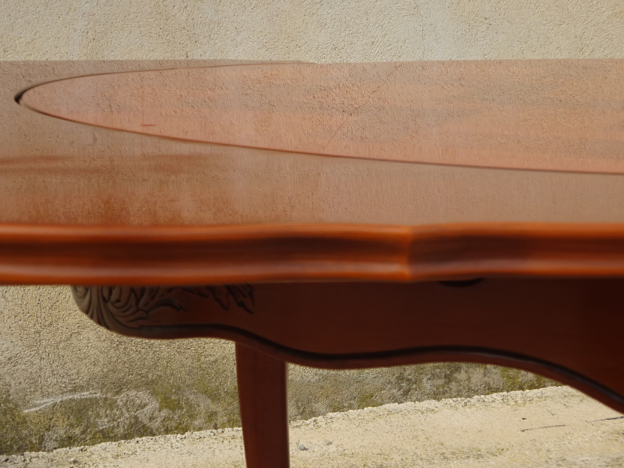 Large oval table in Louis XV style