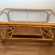 Vintage bamboo and rattan table