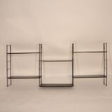 Modular system of shelves wall 60s black