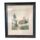 Painting Mountain Chalet 1947 Reubelt