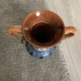 Very beautiful vintage vase in flamed sandstone (croisic)