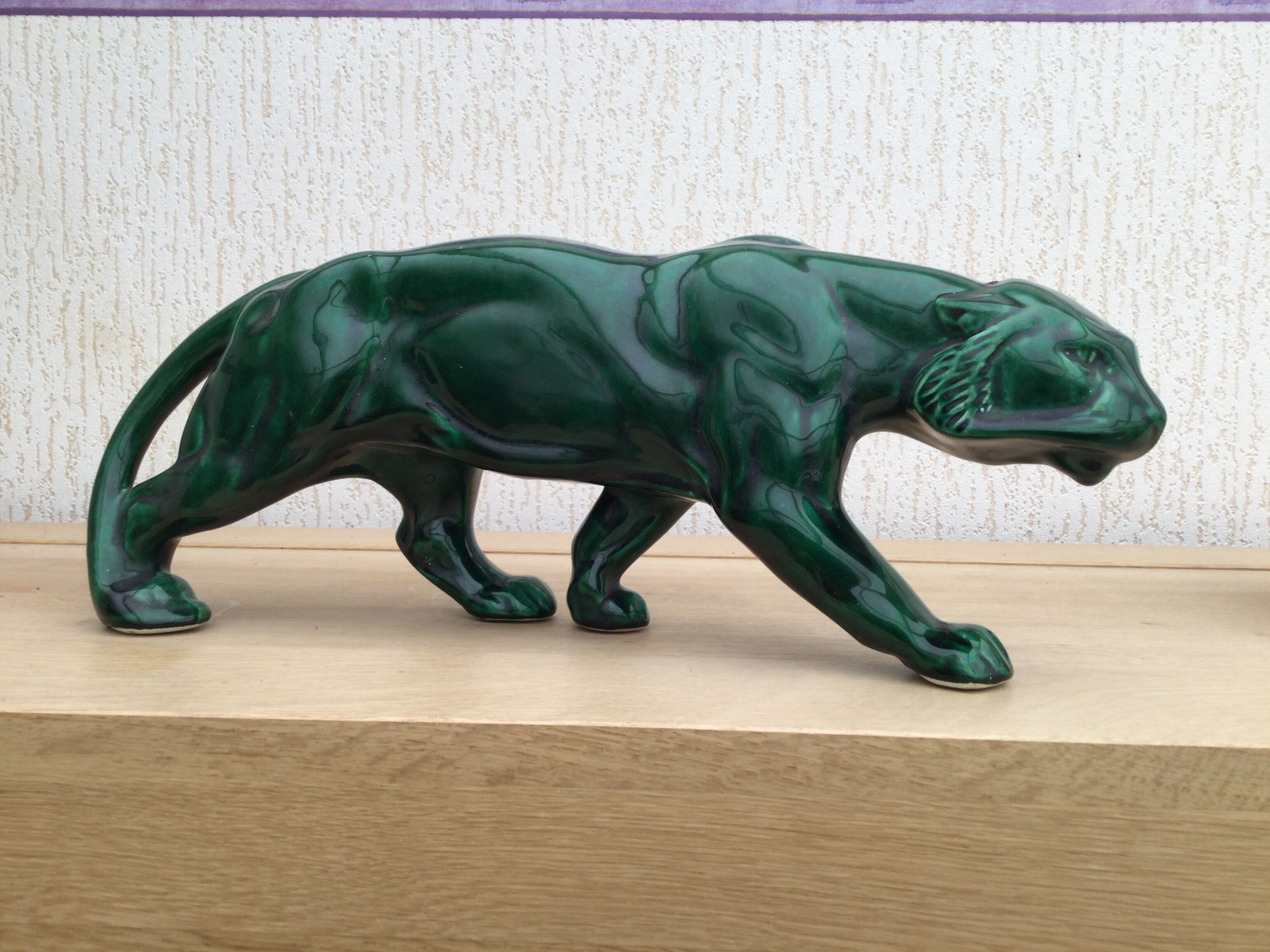 Art deco ceramic panther