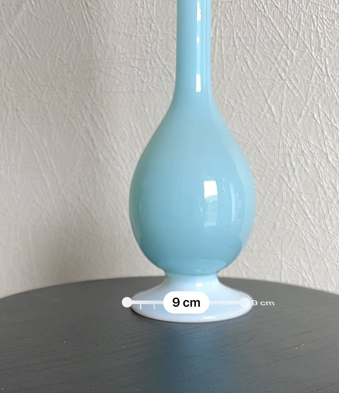 Vintage blue opaline soliflore