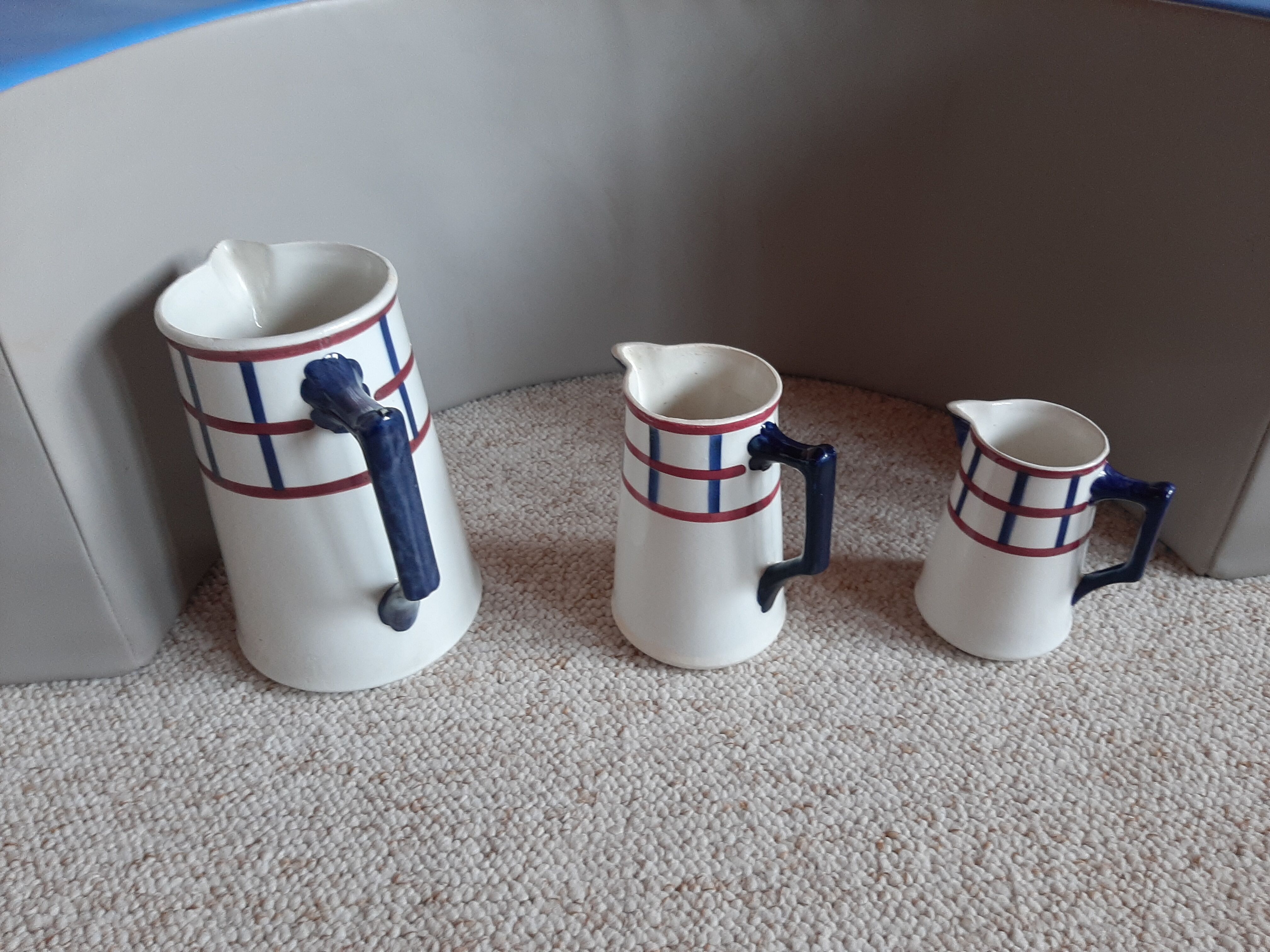 Vintage HBCM Béarn Pitchers-lot of 3