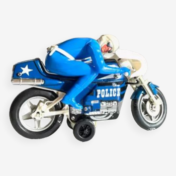 Jouet métal moto par Joustra, France vintage