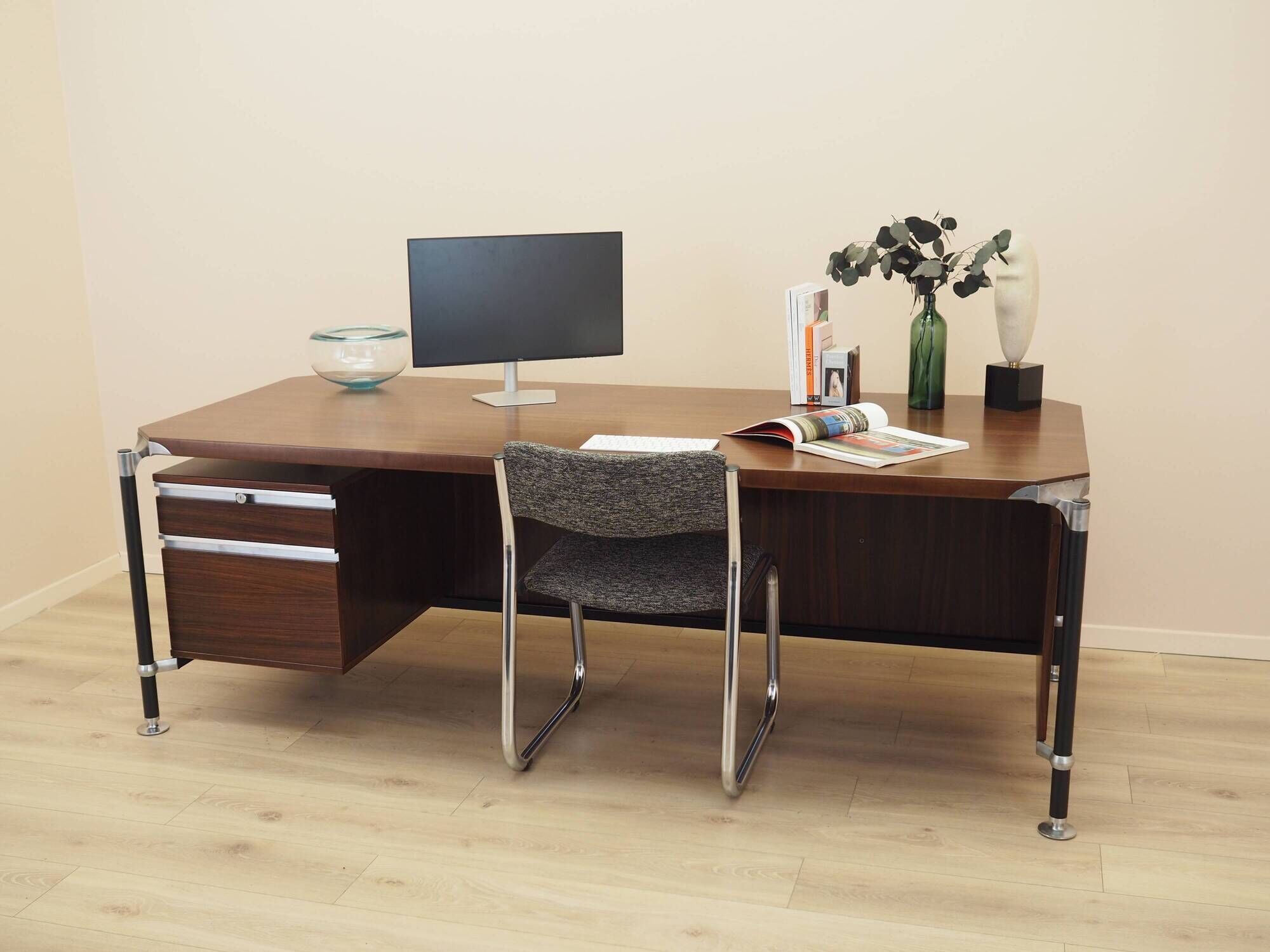 Rosewood desk by Ico and Luisa Parisi, MIM Roma, 1970s