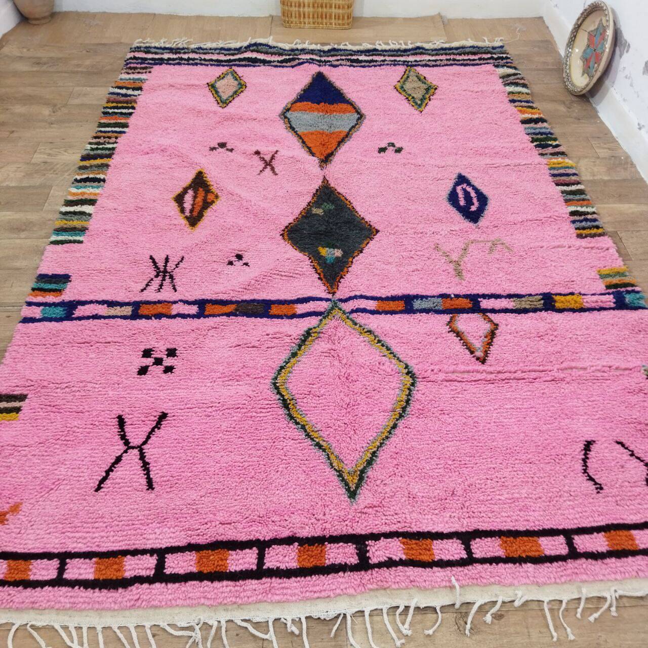 Azilal Berber rug in handmade wool 300 X 200 CM