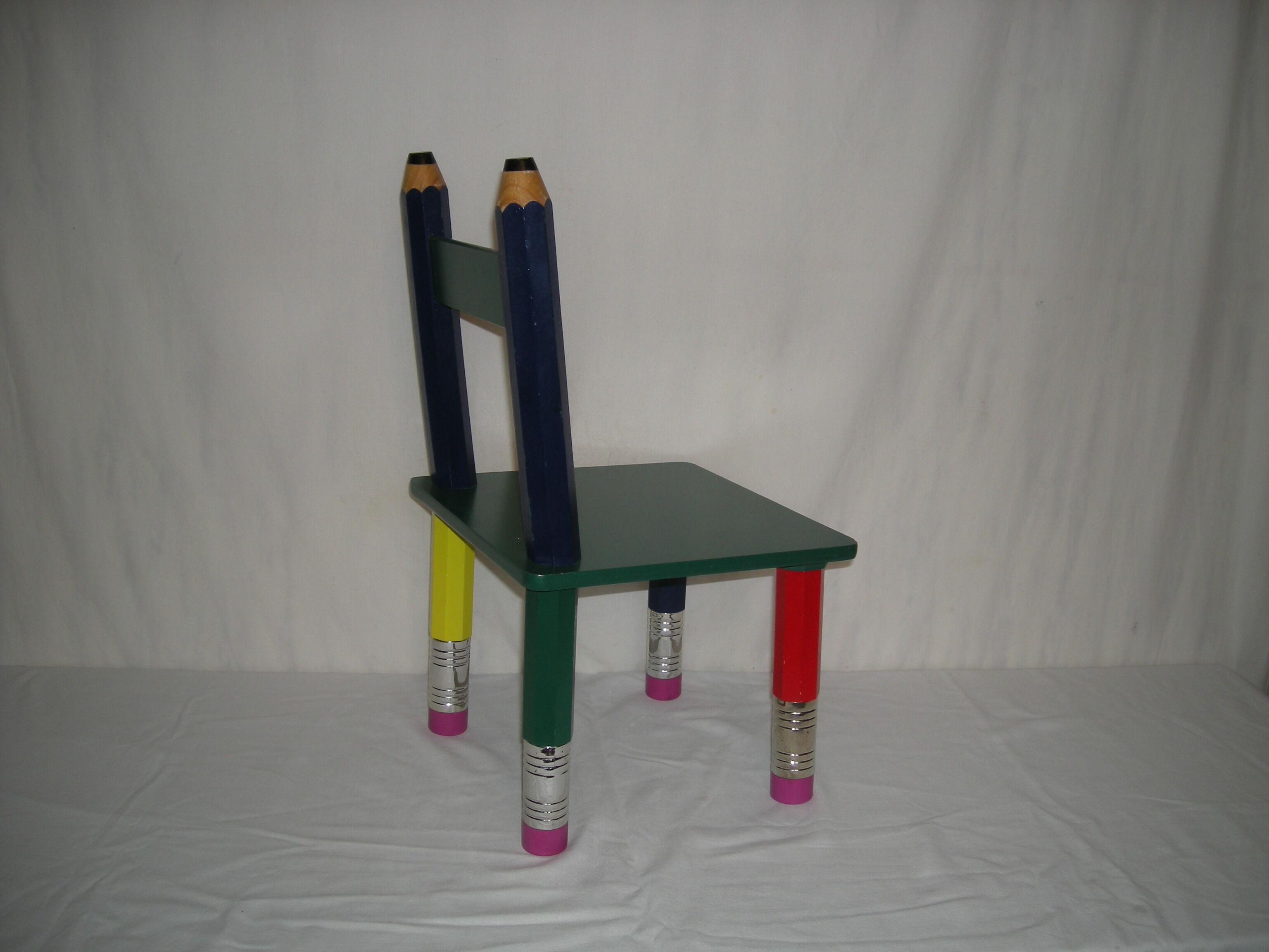 Children's pencil chair from the 80s
