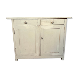 Parisian buffet white white patina