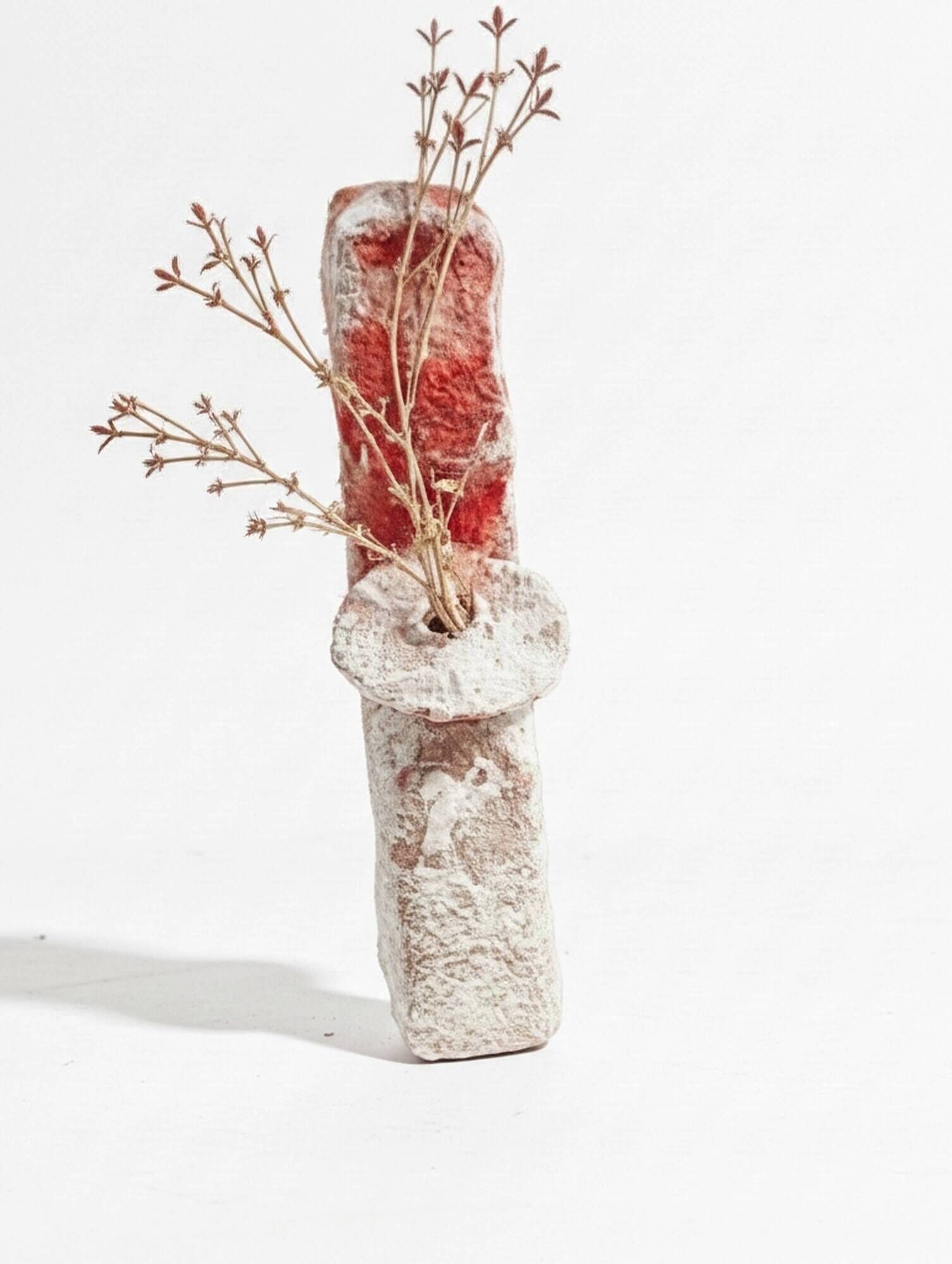 Sculptural vase mineral spirit Boho - Wabi-Sabi