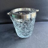 Ice Bucket – Cut Crystal and Silver Metal