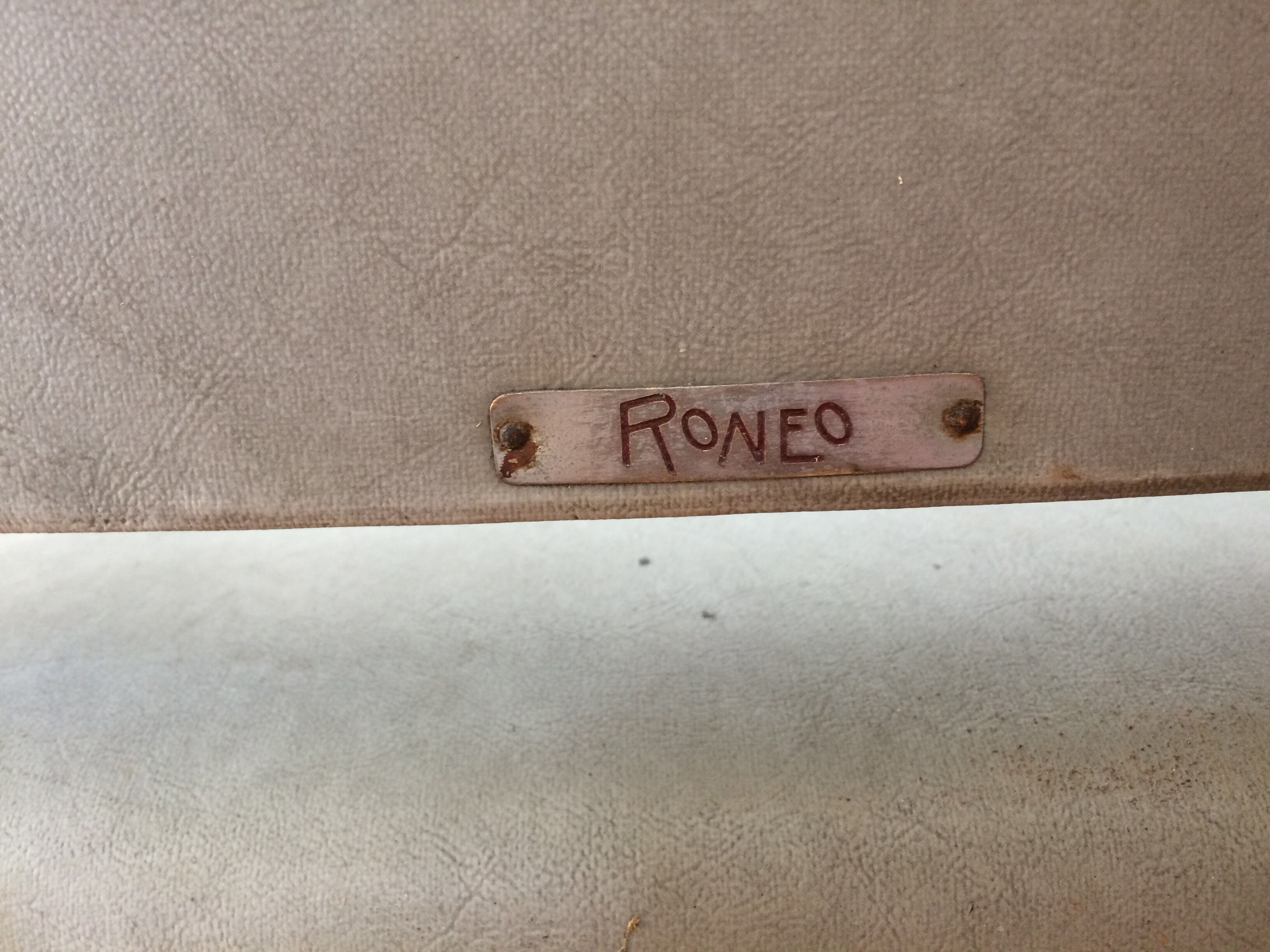 Armchair leatherette gray silver feet