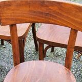 Set of 12 old Thonet bistro chairs