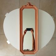 Miroir vintage octogonale avec fronton