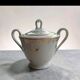Teapot and sugar bowl in gilded Limoges porcelain by Chastagner & Cie.
