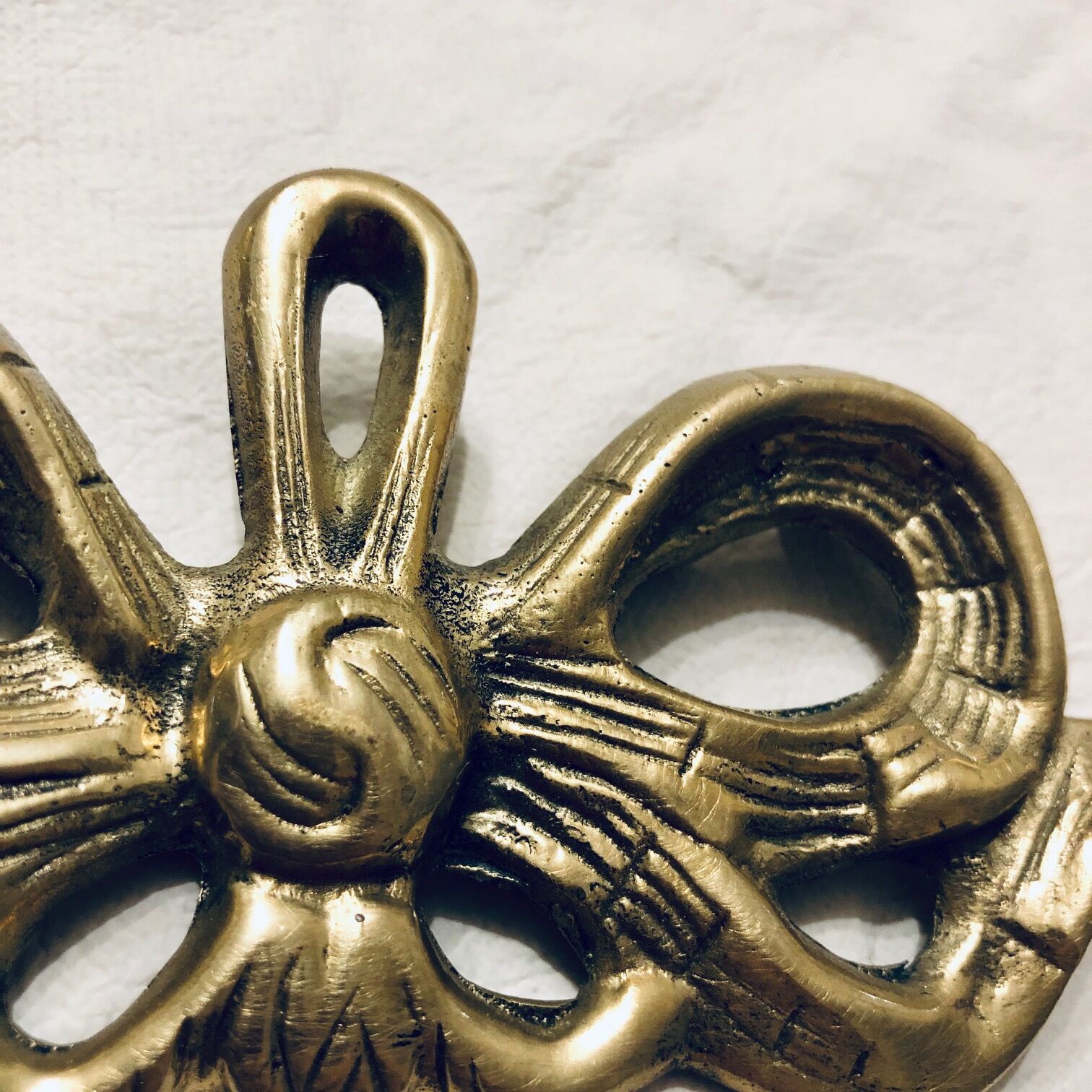 Fronton old "knot" in brass